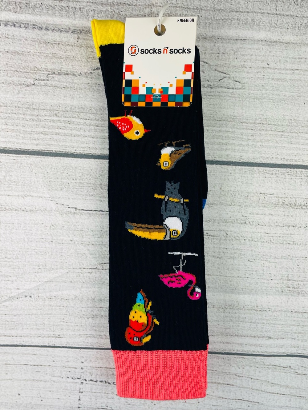 Socks n Socks Women's One Size Knee High Wild Birds Theme Socks - NEW 1 Pair